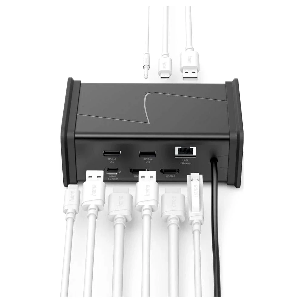 Hama Laptop-Dockingstation USB-C-Hub "", 9 Ports, 2x HDMI™, USB-A, USB-C, LAN 00200150