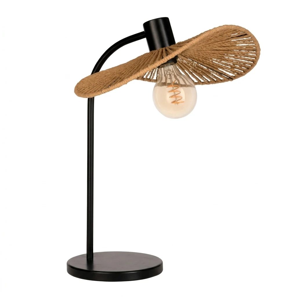 EGLO Tischleuchte Siruela Tischlampe, Nachttischlampe, Metall und Papier, E27, Lampe