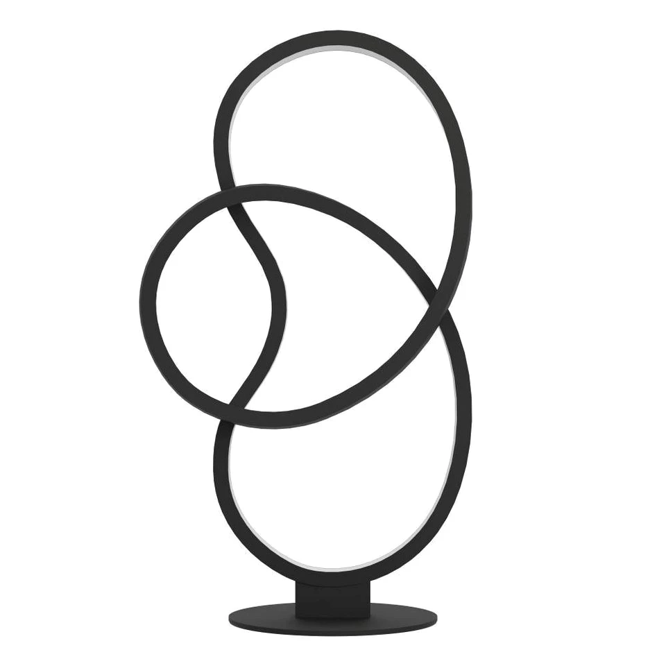 EGLO Tischleuchte GIANELLA Tischampe, Alu, Stahl und Kunststoff, Wohnzimmerlampe, Lampe