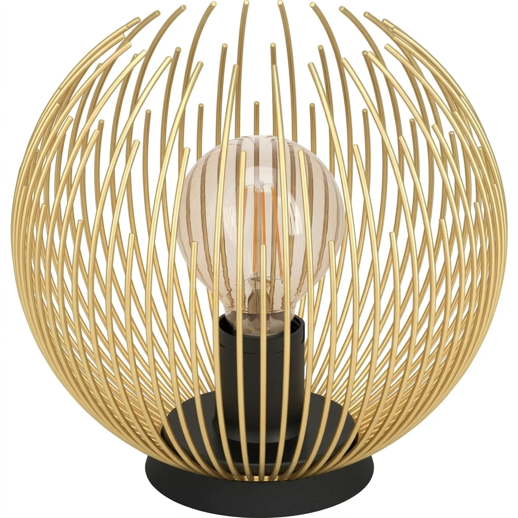 EGLO Tischleuchte VENEZUELA Tischlampe, Stahl, E27, IP20, Wohnzimmerlampe, Retro, Lampe