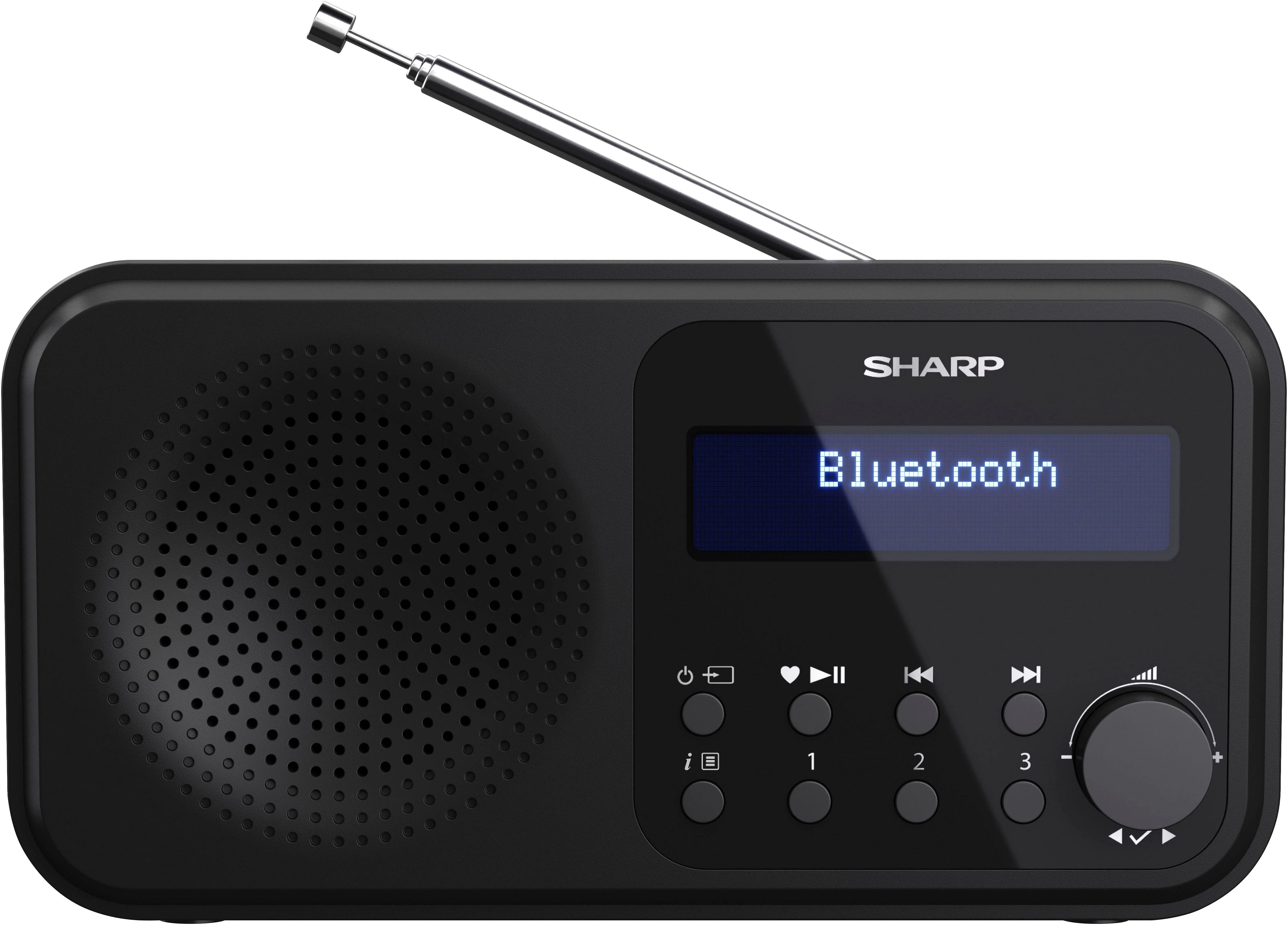 SHARP DR-P420 tragbares DAB+/UKW-Radio mit Bluetooth 5.0, Schwarz