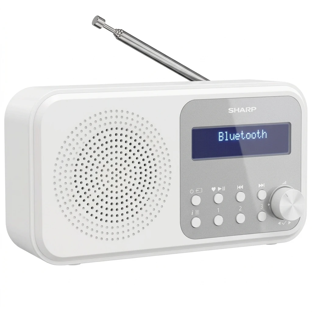 Sharp DR-P420 Radio (Digitalradio (DAB), FM-Tuner mit RDS, 2 W)