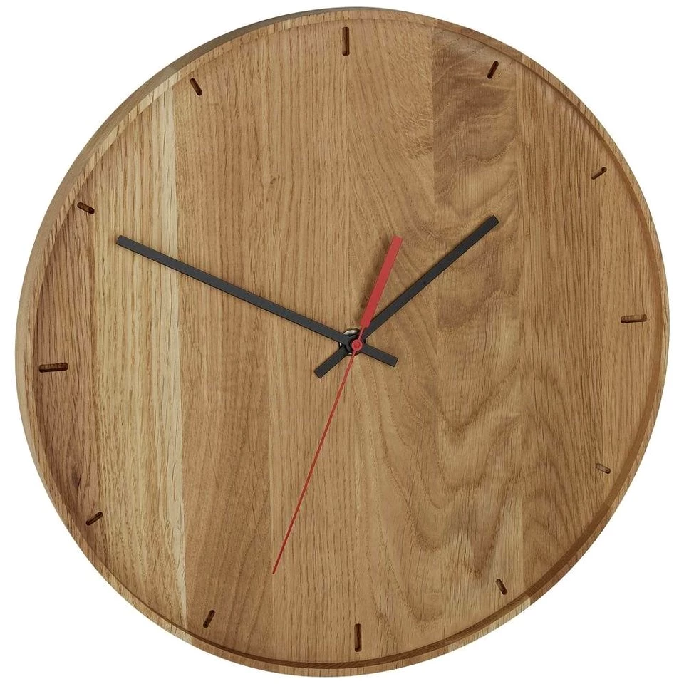 TFA Dostmann Wanduhr Quarz-Wanduhr aus (Echtholz)