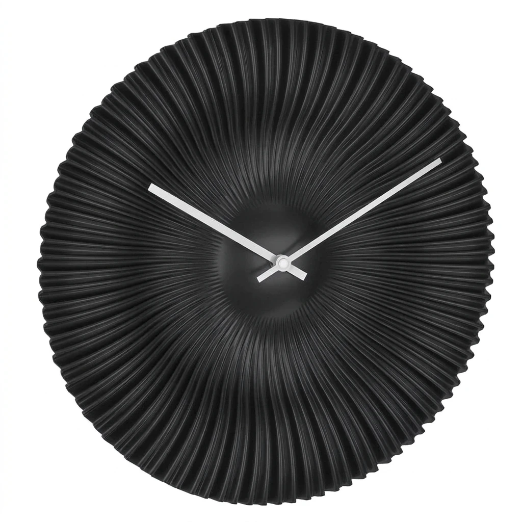 TFA DOSTMANN ROKOKO 60.3031 analoge Wanduhr, Schwarz, Ø 330 mm