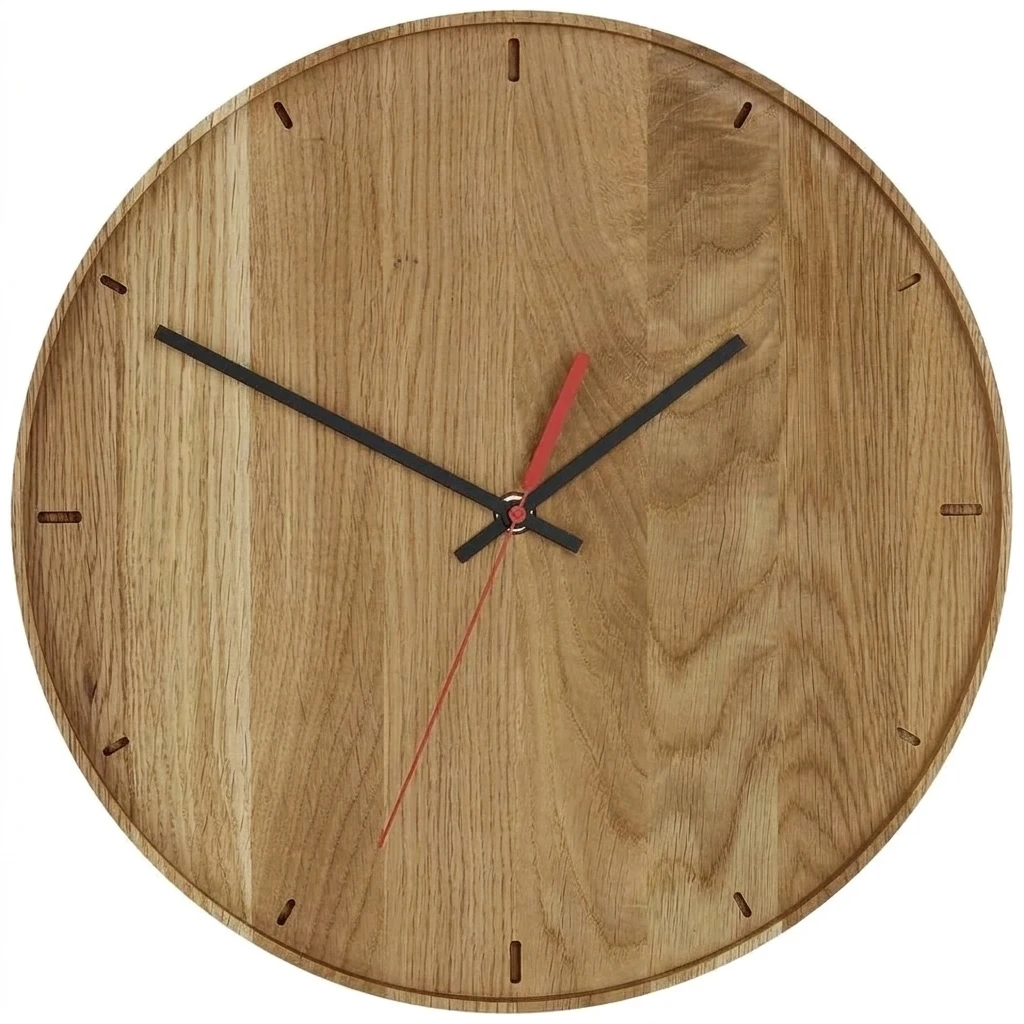 TFA Dostmann Wanduhr Quarz-Wanduhr aus (Echtholz)