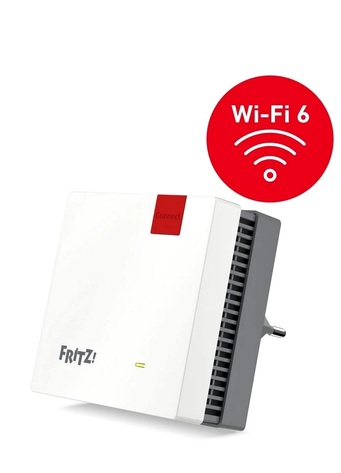 Fritz! FRITZ!Repeater 1200 AX WLAN-Repeater, Ultraschnelles Wi-Fi 6 im gesamten Heimnetz