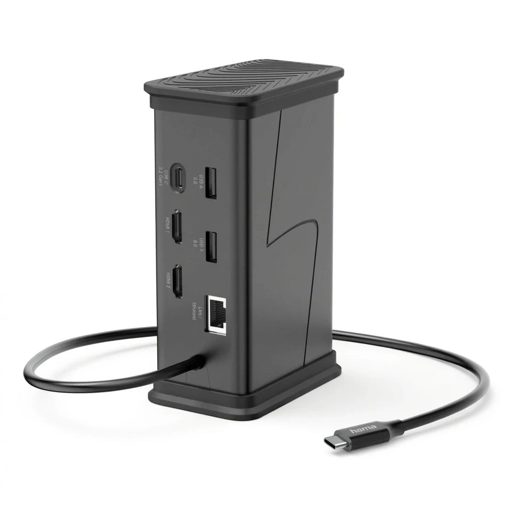 Hama Laptop-Dockingstation USB-C-Hub "", 9 Ports, 2x HDMI™, USB-A, USB-C, LAN 00200150