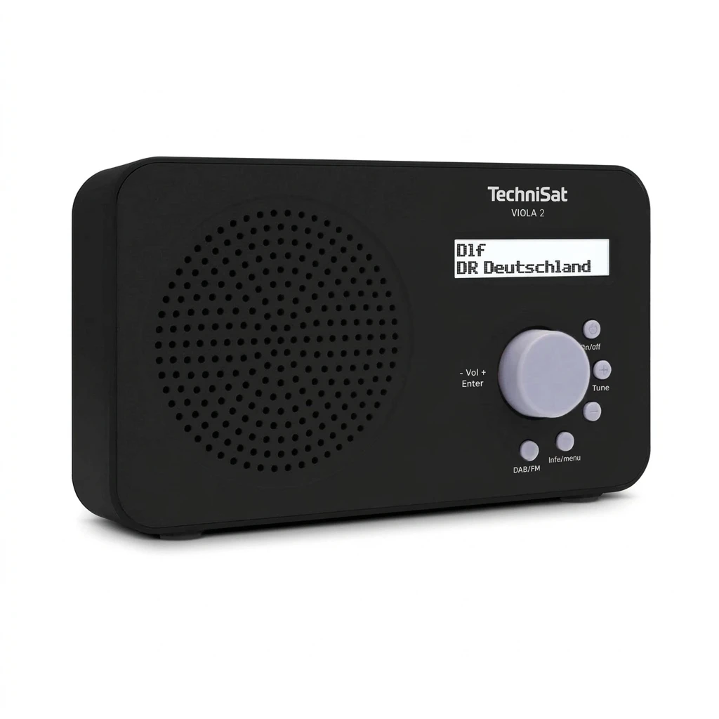 TECHNISAT VIOLA 2 Digitalradio mit DAB+ und UKW, Schwarz