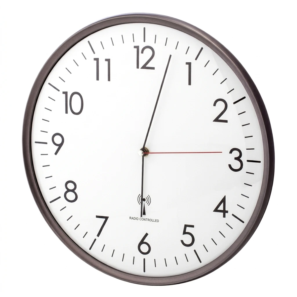 TFA Dostmann Funkwanduhr analoge nahezu lautlose Wanduhr Funchal TFA 60.3516.10